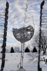 Glass Knockout Snow