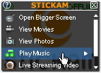 Ipodcast Music Menu